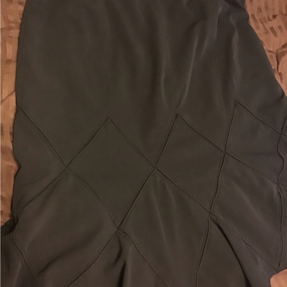 Black Skirt with Stitch Detailing